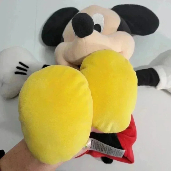 Disney Collection Medium Sized Red Yellow Black Classic Mickey Mouse Plush - Picture 7 of 10
